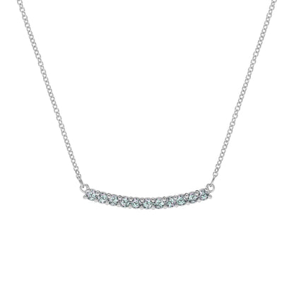 Rosecliff Alexandrite Bar Necklace in 14k Gold (June)