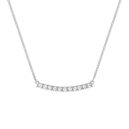 Rosecliff Diamond Bar Necklace in 14k Gold (April)