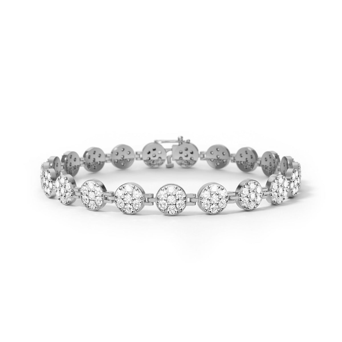 Rosecliff Tennis Diamond Bracelet in 14k Gold (April)