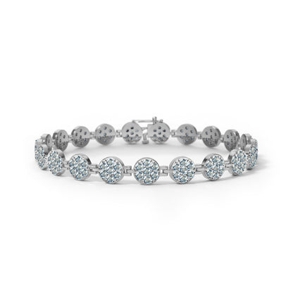 Rosecliff Tennis Nantucket Blue Topaz Bracelet in 14k Gold (December)