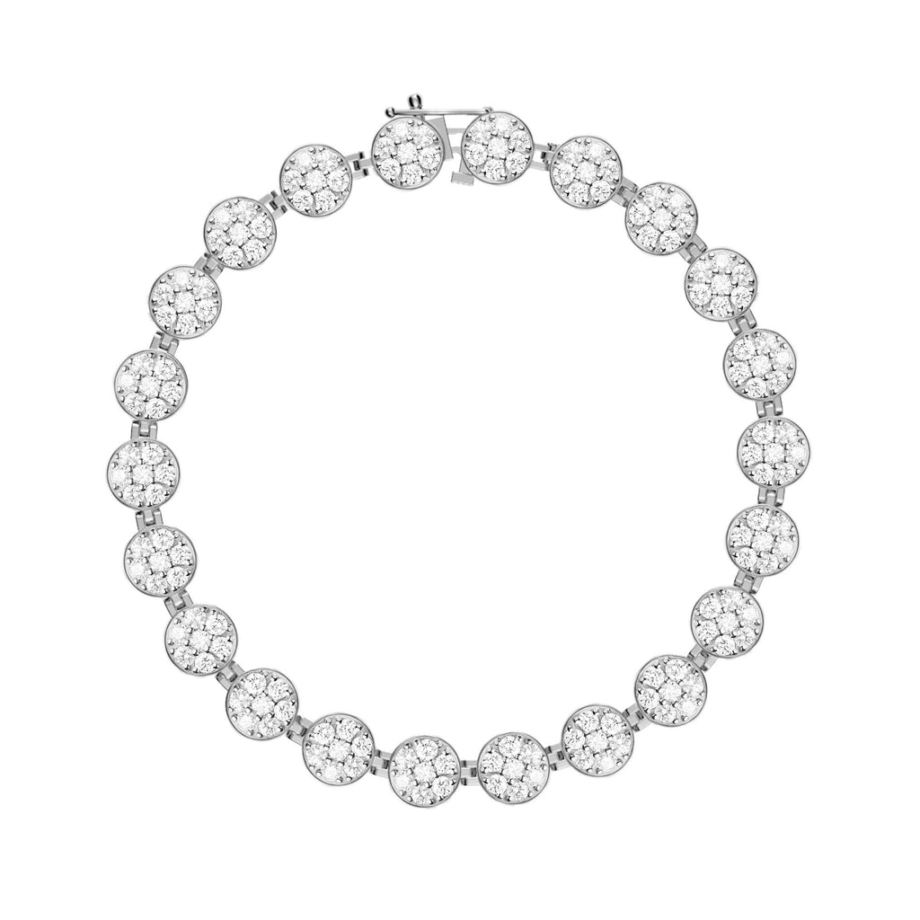 Rosecliff Tennis Diamond Bracelet in 14k Gold (April)