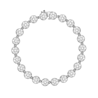 Rosecliff Tennis Diamond Bracelet in 14k Gold (April)
