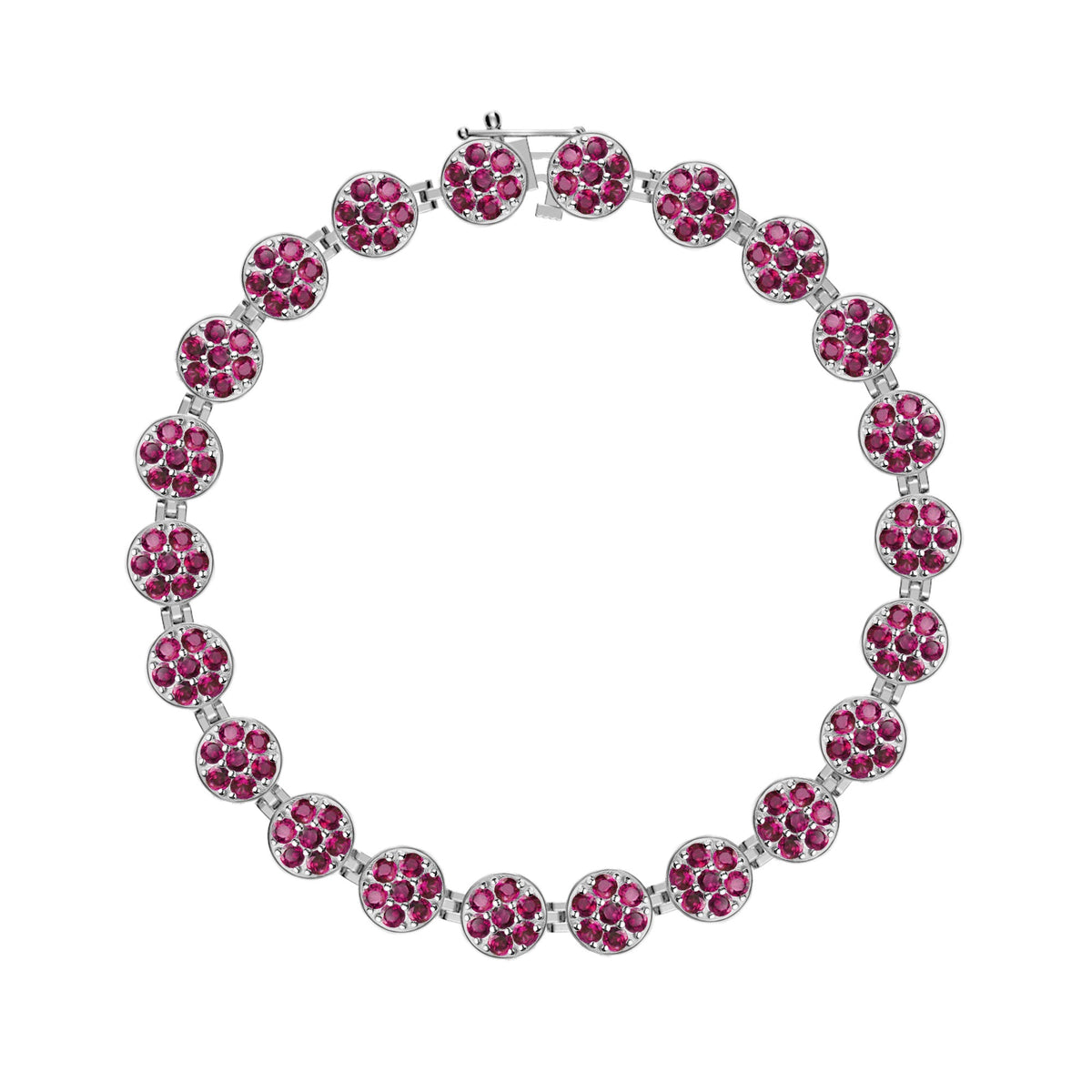 Rosecliff Tennis Ruby Bracelet in 14k Gold (July)