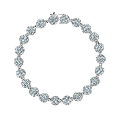 Rosecliff Tennis Nantucket Blue Topaz Bracelet in 14k Gold (December)