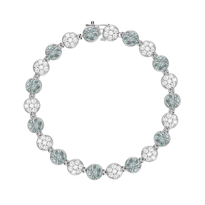 Rosecliff Tennis Diamond & Alexandrite Bracelet in 14k Gold (June)