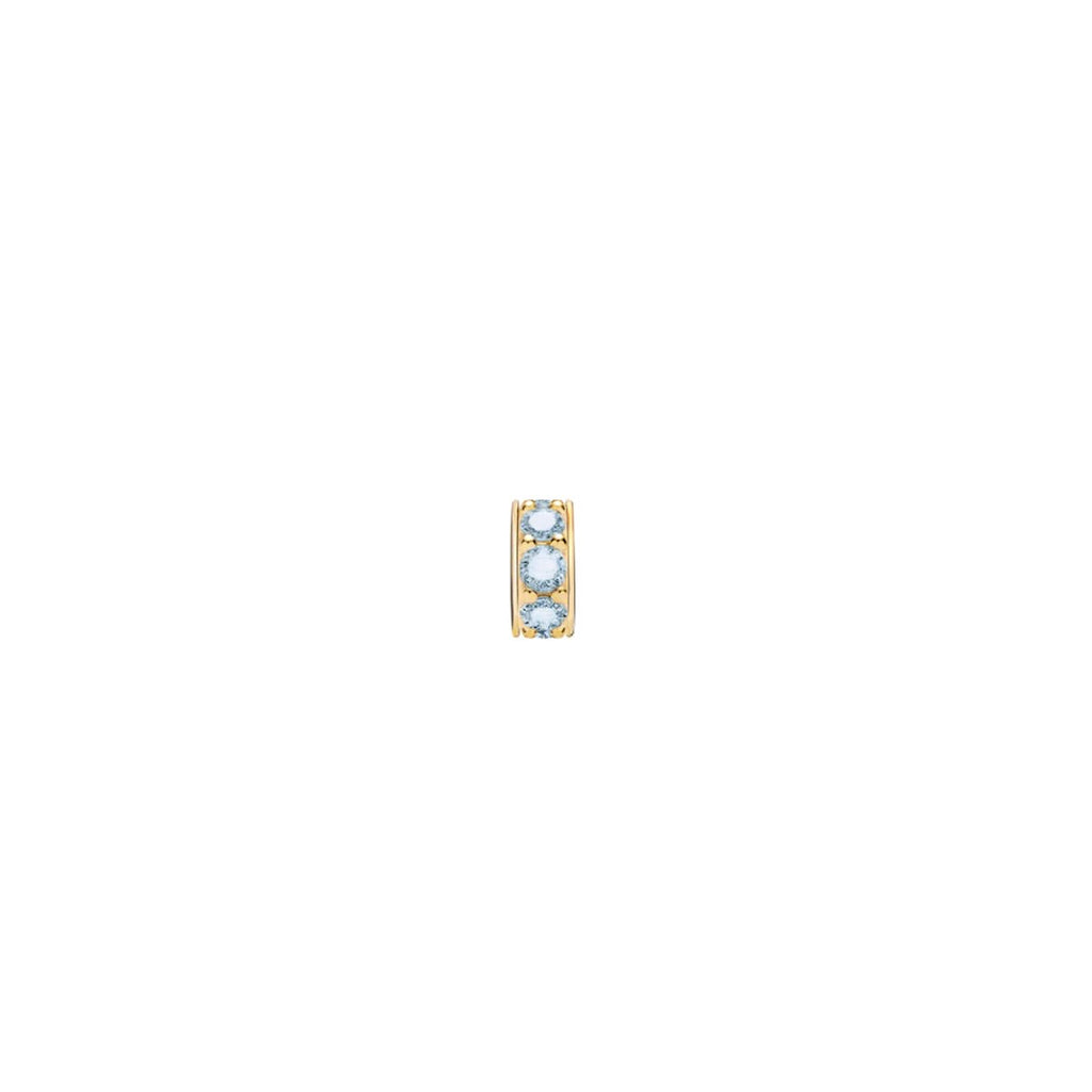 Rosecliff Nantucket Blue Topaz Bead in 14k Gold (December)