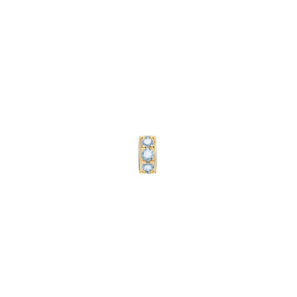 Rosecliff Nantucket Blue Topaz Bead in 14k Gold (December)