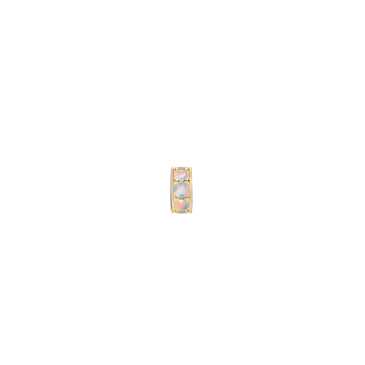 Rosecliff Opal Bead in 14k Gold (October)