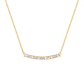 Rosecliff Diamond & Opal Bar Necklace in 14k Gold (October)