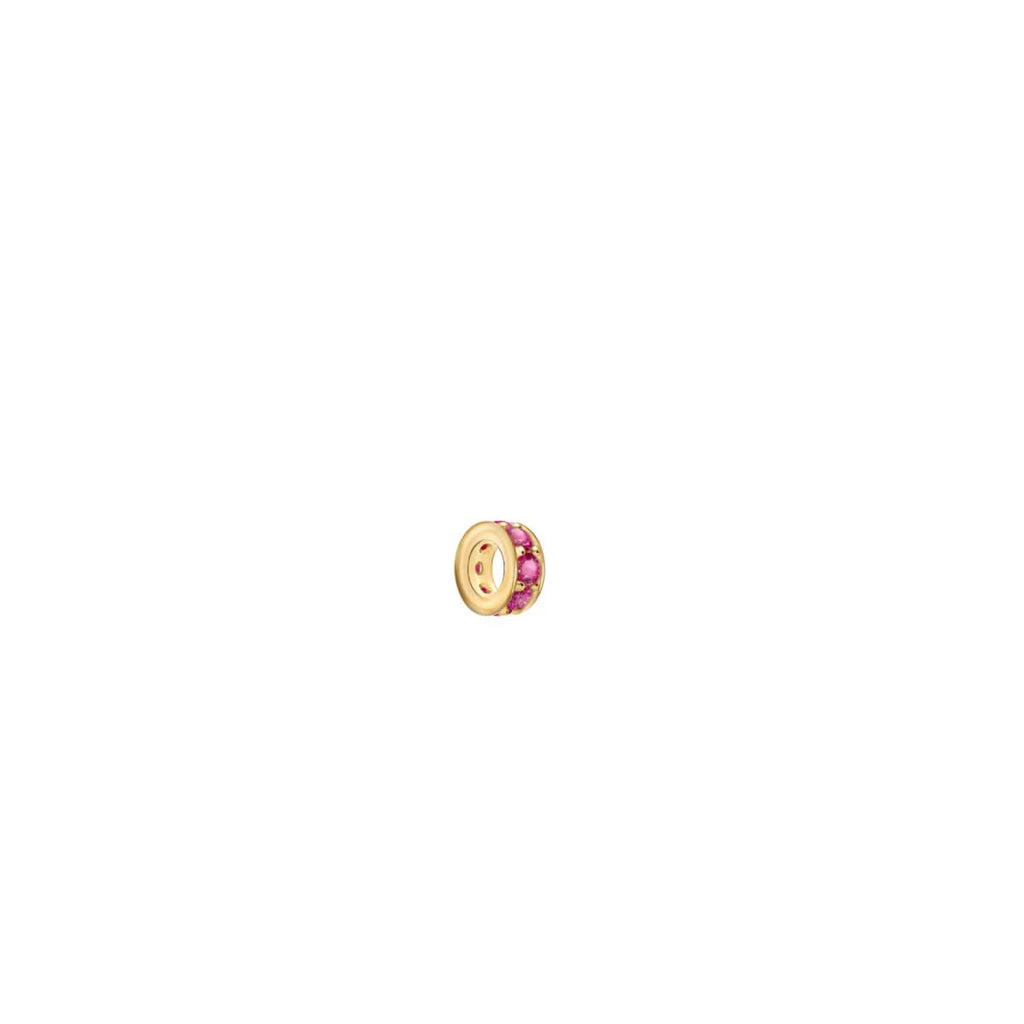 Rosecliff Ruby Bead in 14k Gold (July)