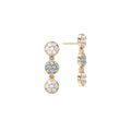 Rosecliff Diamond & Nantucket Blue Topaz Drop Earrings in 14k Gold (December)