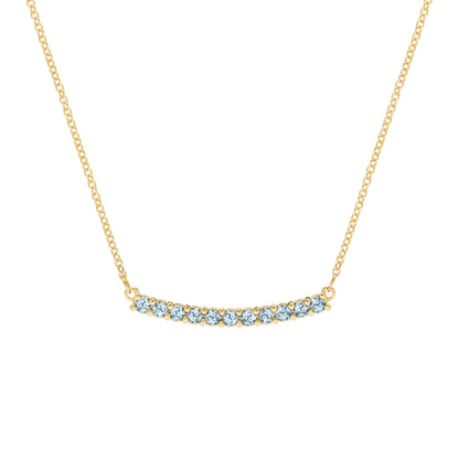 Rosecliff Nantucket Blue Topaz Bar Necklace (December)