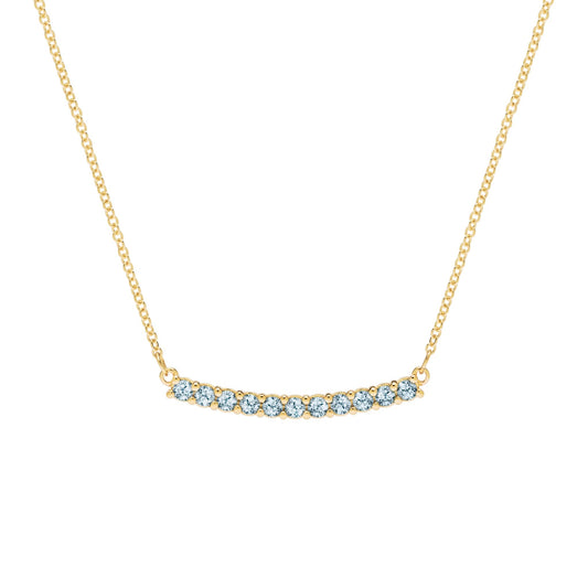 Rosecliff Nantucket Blue Topaz Bar Necklace (December)