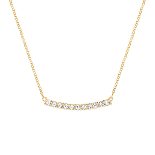 Rosecliff Bar Necklace in 14k Gold