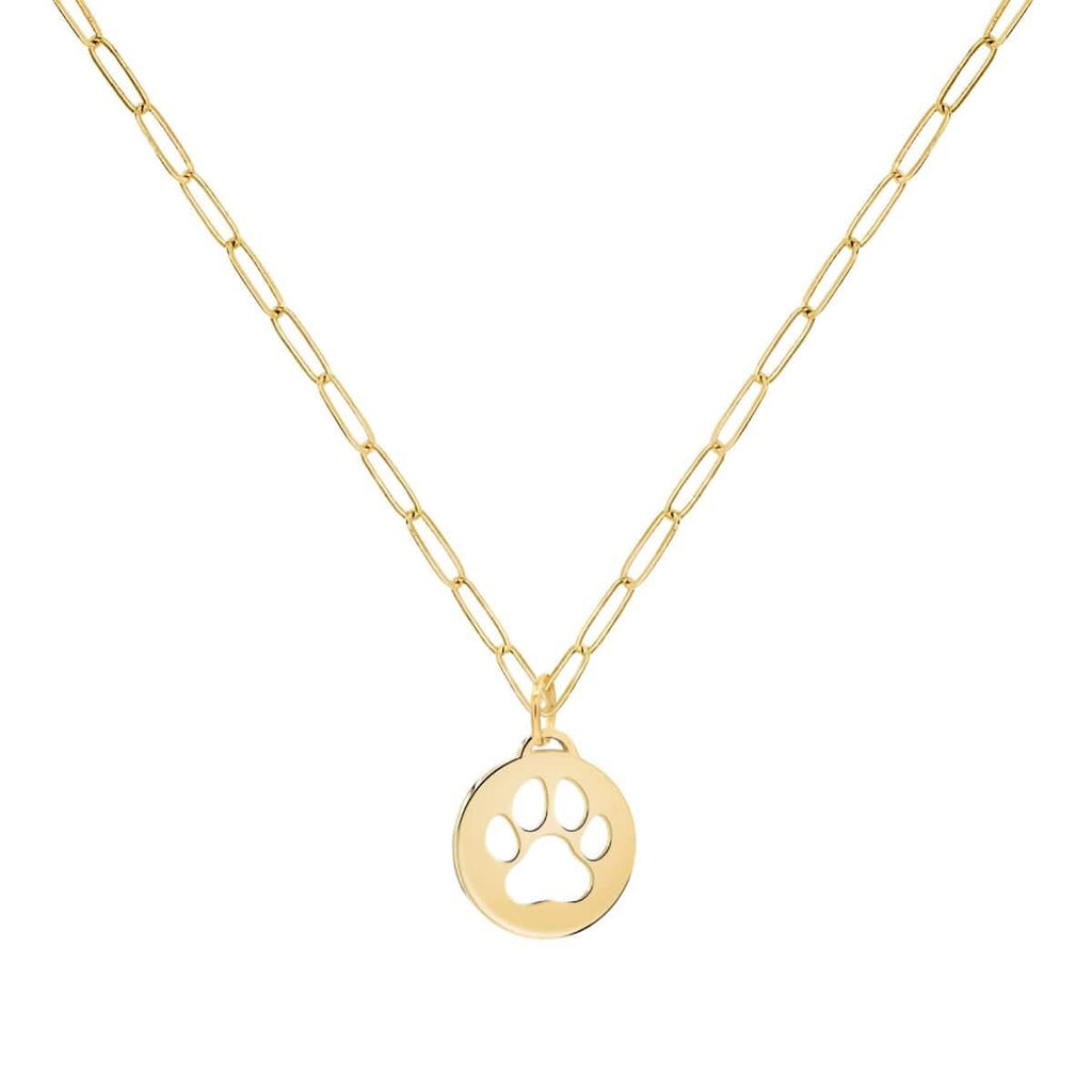 Paw Pendant in 14k Gold
