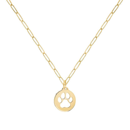 Paw Pendant in 14k Gold