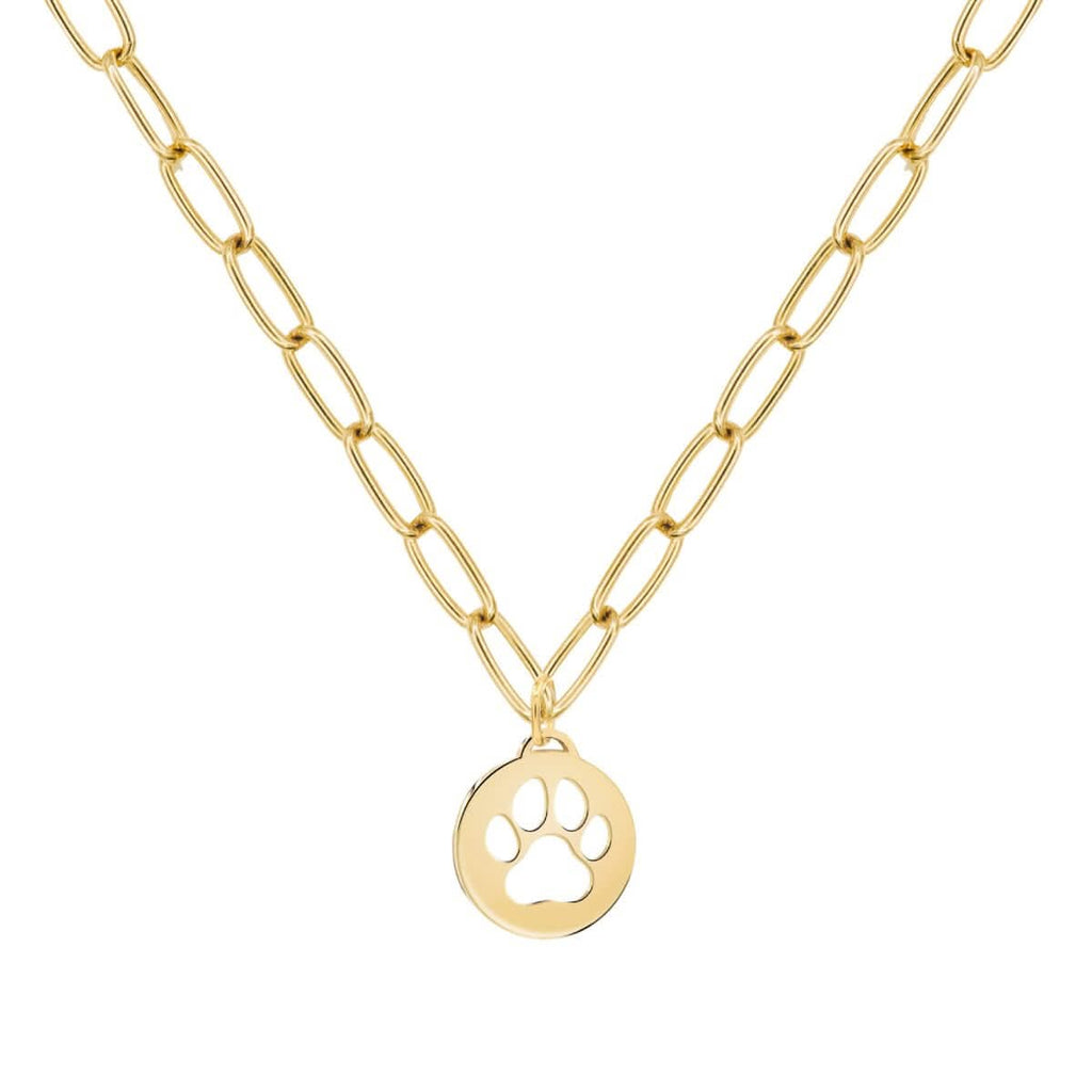 Paw Pendant in 14k Gold