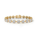 Rosecliff Tennis Aquamarine Bracelet in 14k Gold (March)