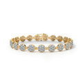 Rosecliff Tennis Nantucket Blue Topaz Bracelet in 14k Gold (December)