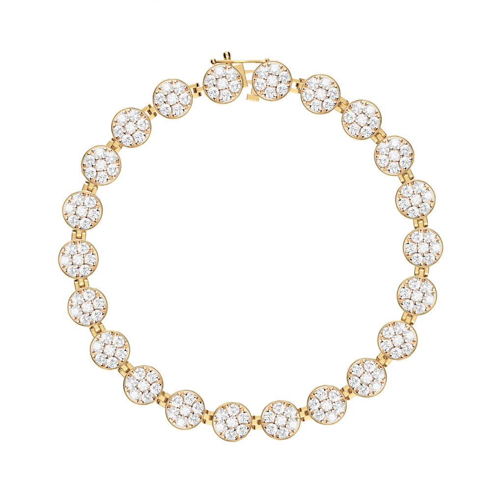 Rosecliff Tennis Diamond Bracelet in 14k Gold (April)