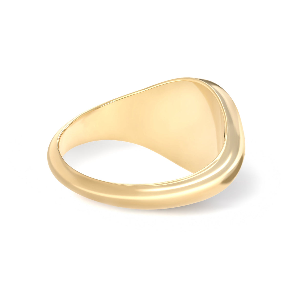 Signet Birth Flower Ring in 14k Gold