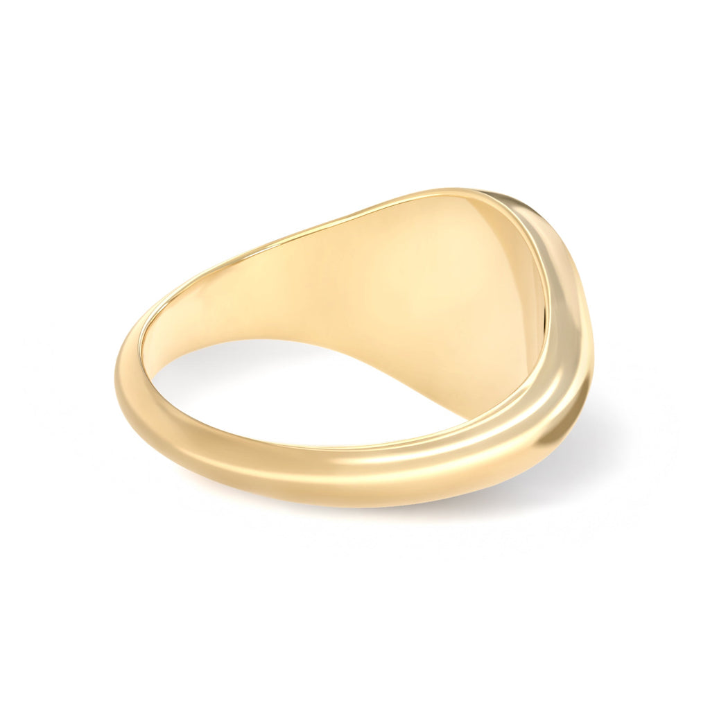 Signet Letter Ring in 14k Gold