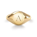 Signet Letter Ring in 14k Gold