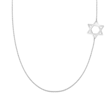 Star of David Necklace in 14k Gold