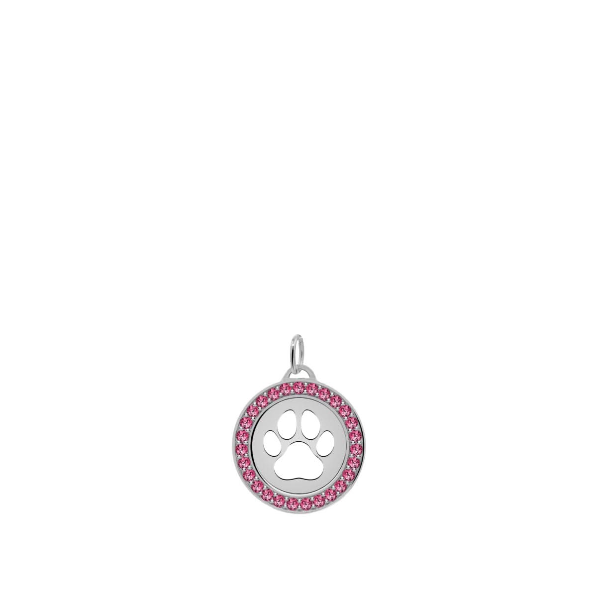 Paw & Ruby Pendant in 14k Gold (July)