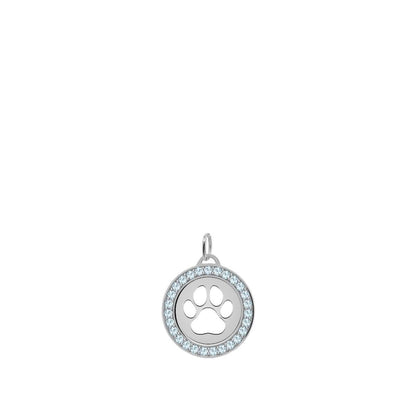 Paw & Nantucket Blue Topaz Pendant in 14k Gold (December)