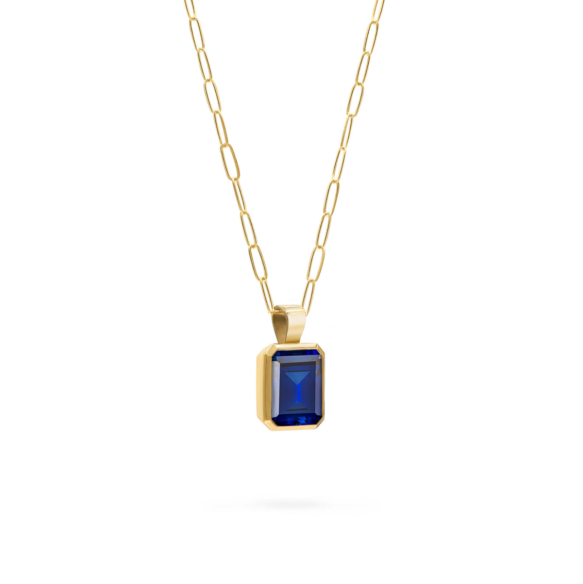 Warren Sapphire Pendant in 14k Gold (September)
