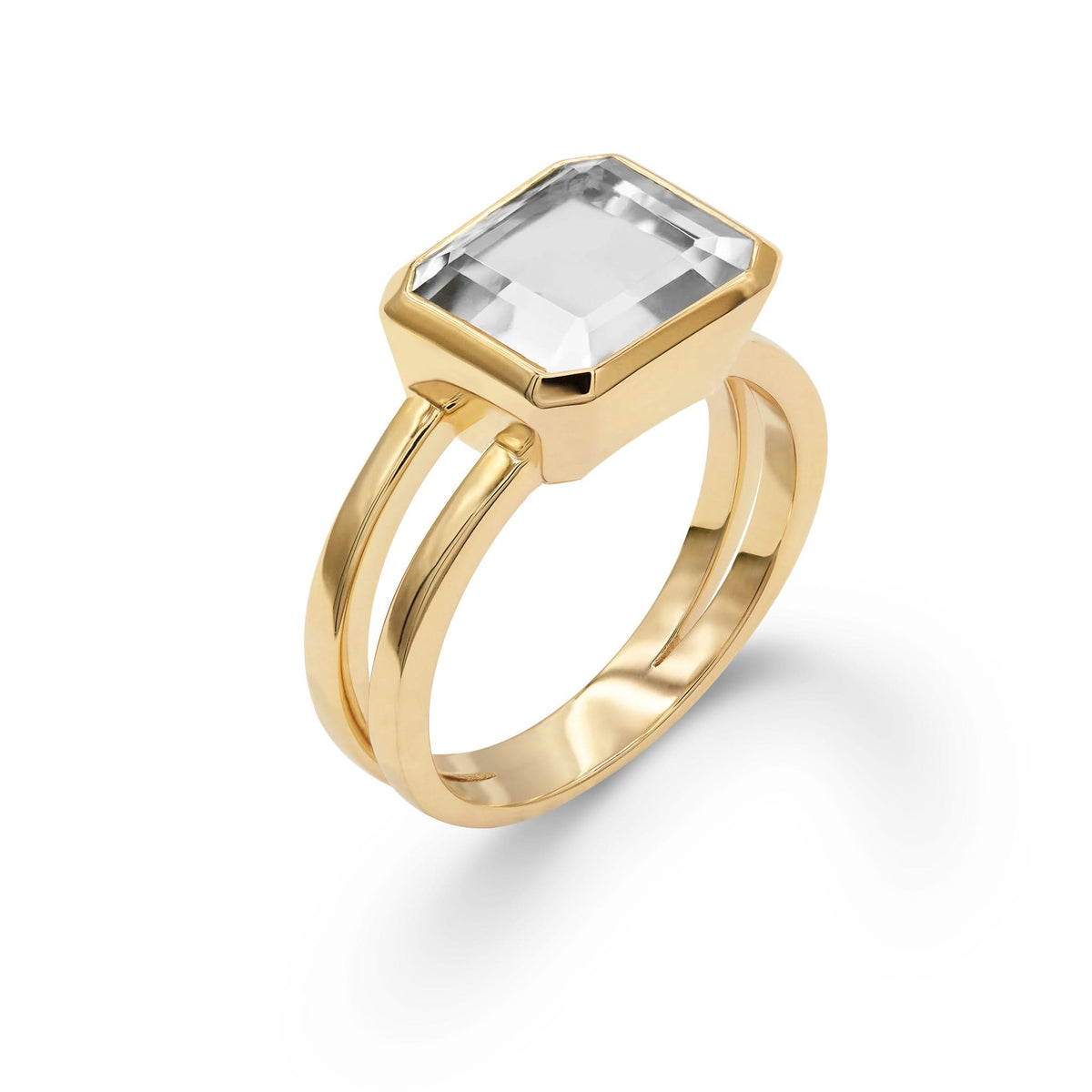 Warren Horizontal Birthstone Ring in 14k Gold