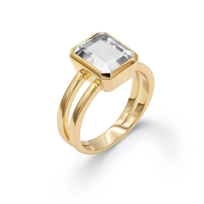 Warren Vertical Birthstone Ring in 14k Gold