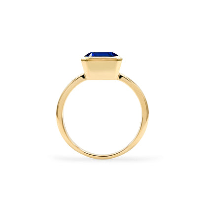Warren Vertical Sapphire Ring in 14k Gold (September)