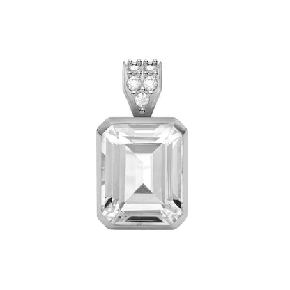 Warren Birthstone Pendant with Diamond Bail in 14k Gold
