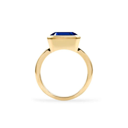 Warren Horizontal Sapphire Ring in 14k Gold (September)