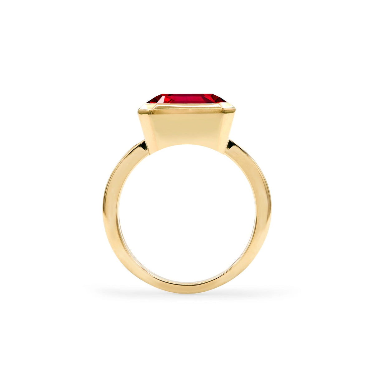 Warren Horizontal Ruby Ring in 14k Gold (July)