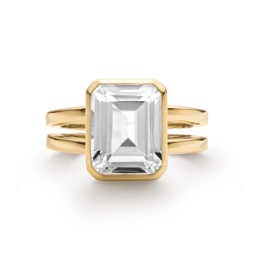 Warren Vertical Birthstone Ring in 14k Gold