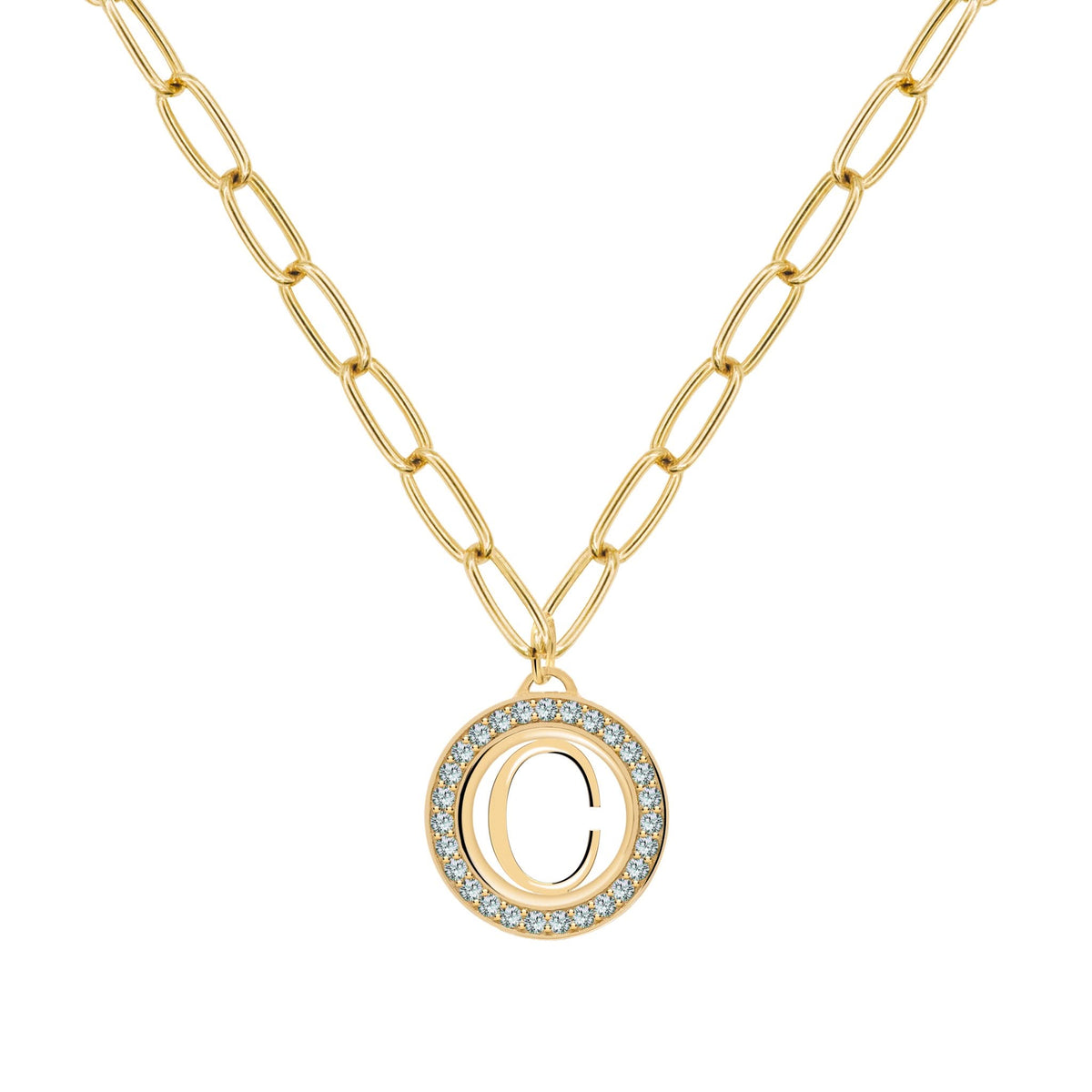Letter & Alexandrite Pendant in 14k Gold (June)
