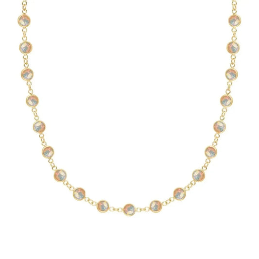 Newport Opal Necklace in 14k Gold (October)