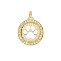 Paw & Peridot Pendant in 14k Gold (August)