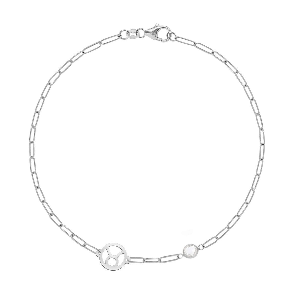 Taurus & Birthstone Bracelet on Adelaide Mini in 14k Gold