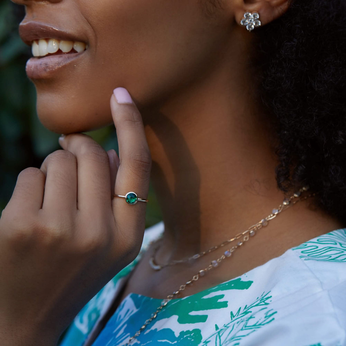 Grand Birthstone Ring in 14k Gold