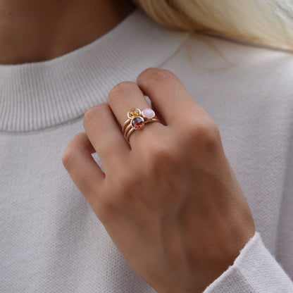 Grand Citrine Ring in 14k Gold (November)