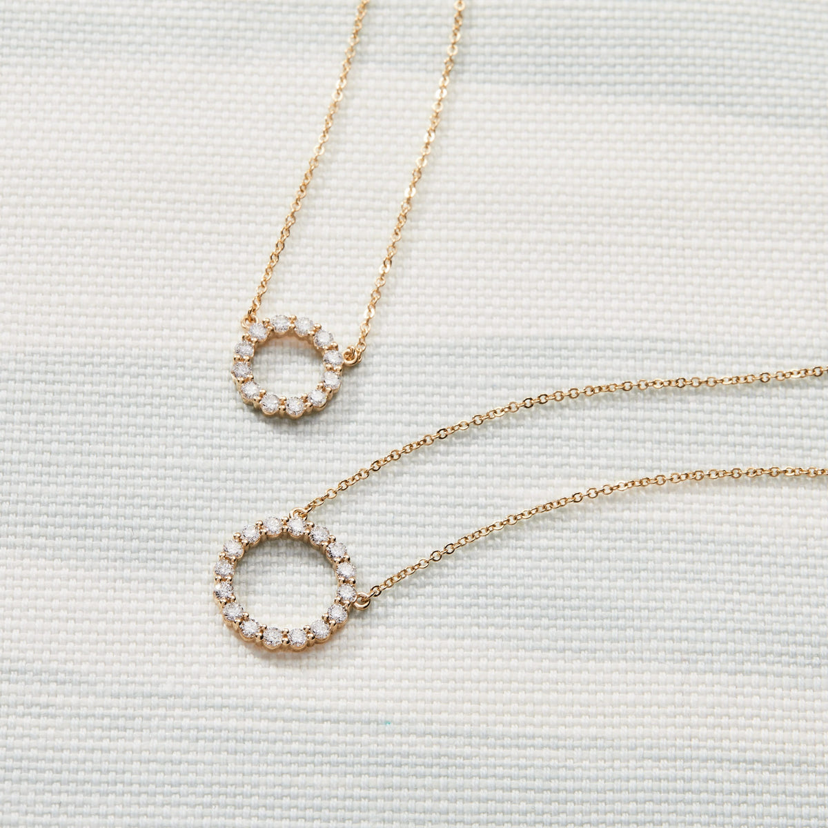 Rosecliff Circle Birthstone Necklace in 14k Gold