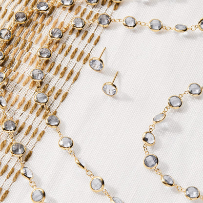 Newport Grand Aquamarine Bracelet in 14k Gold (March)
