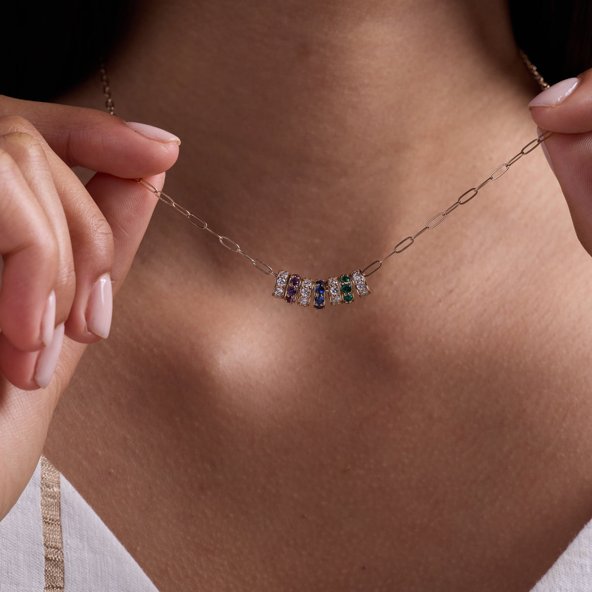 Rosecliff Sapphire Bead in 14k Gold (September)