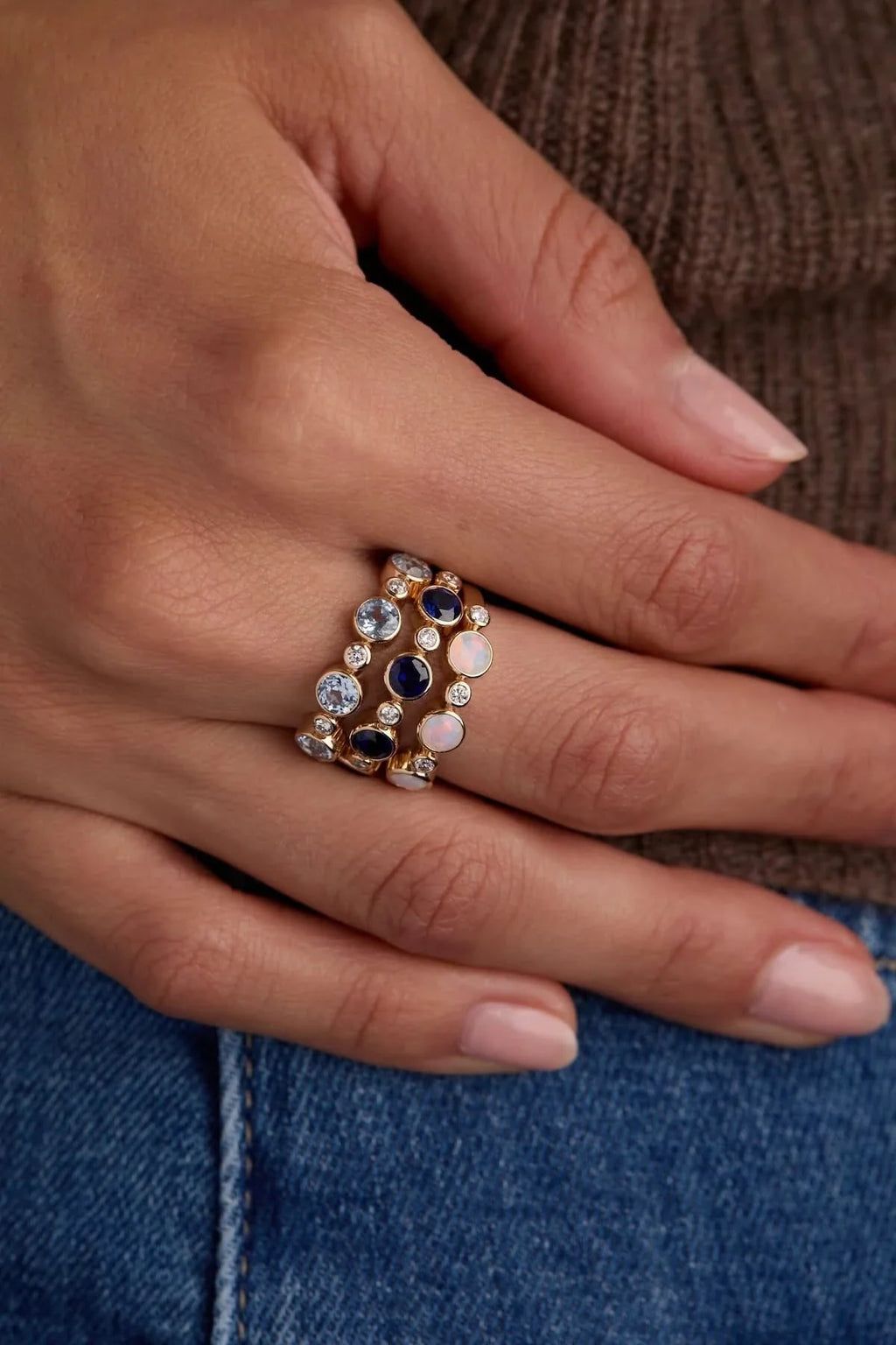 Barrington Birthstone Band Ring in 14k Gold