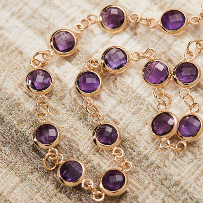 Newport Birthstone Bracelet in 14k Gold