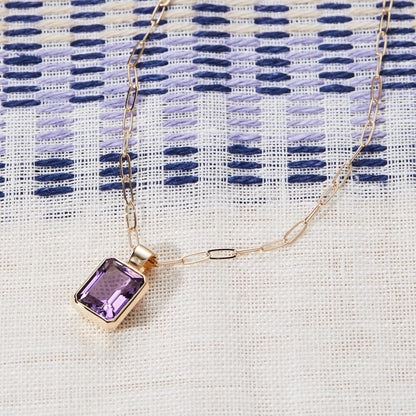 Warren Birthstone Pendant in 14k Gold